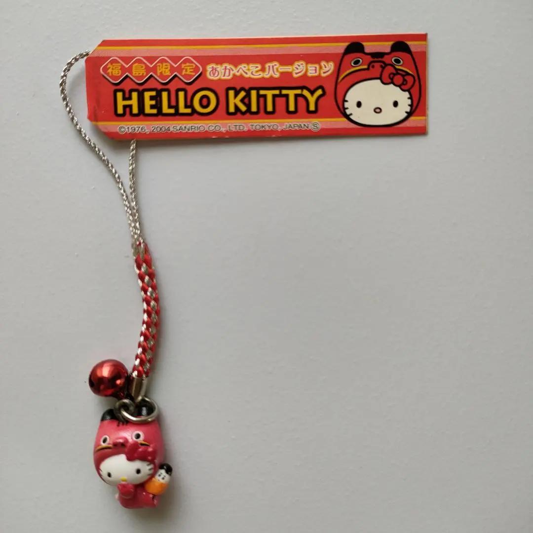 Thumbnail of Hello Kitty Fukushima Limited Edition Akabeko Root with Strap