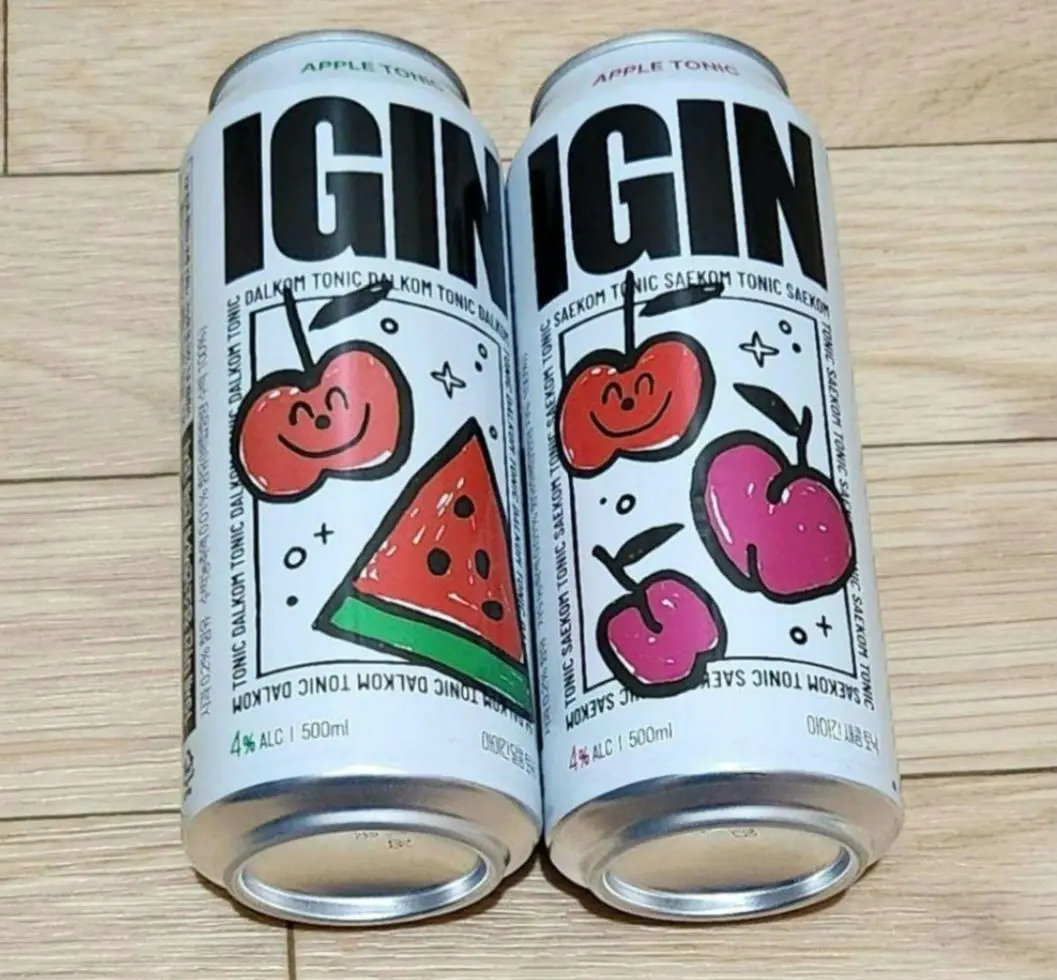 入手困難★新品★BTS ジン IGIN アップルジン 500ml ステッカー付 JIN IGIN APPLE GIN 500ml - A-KPOP