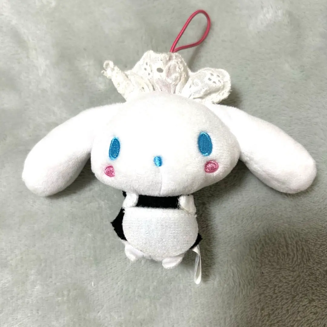 シナモンロール♪ ちいかわ/ハチワレ水色と白のフリル付きメイド