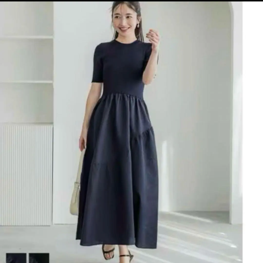 Thumbnail of New, Unused coca Knit Long Dress - Navy