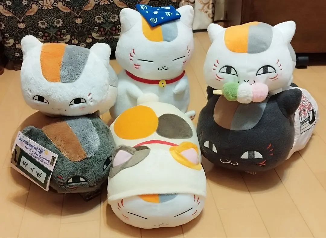 Thumbnail of Natsume's Book of Friends Nyanko-sensei Black Nyanko Plush Set of 6