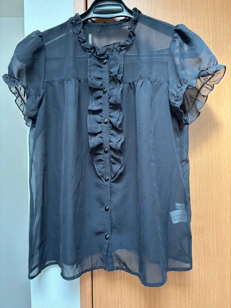 Thumbnail of Frilly see-through blouse