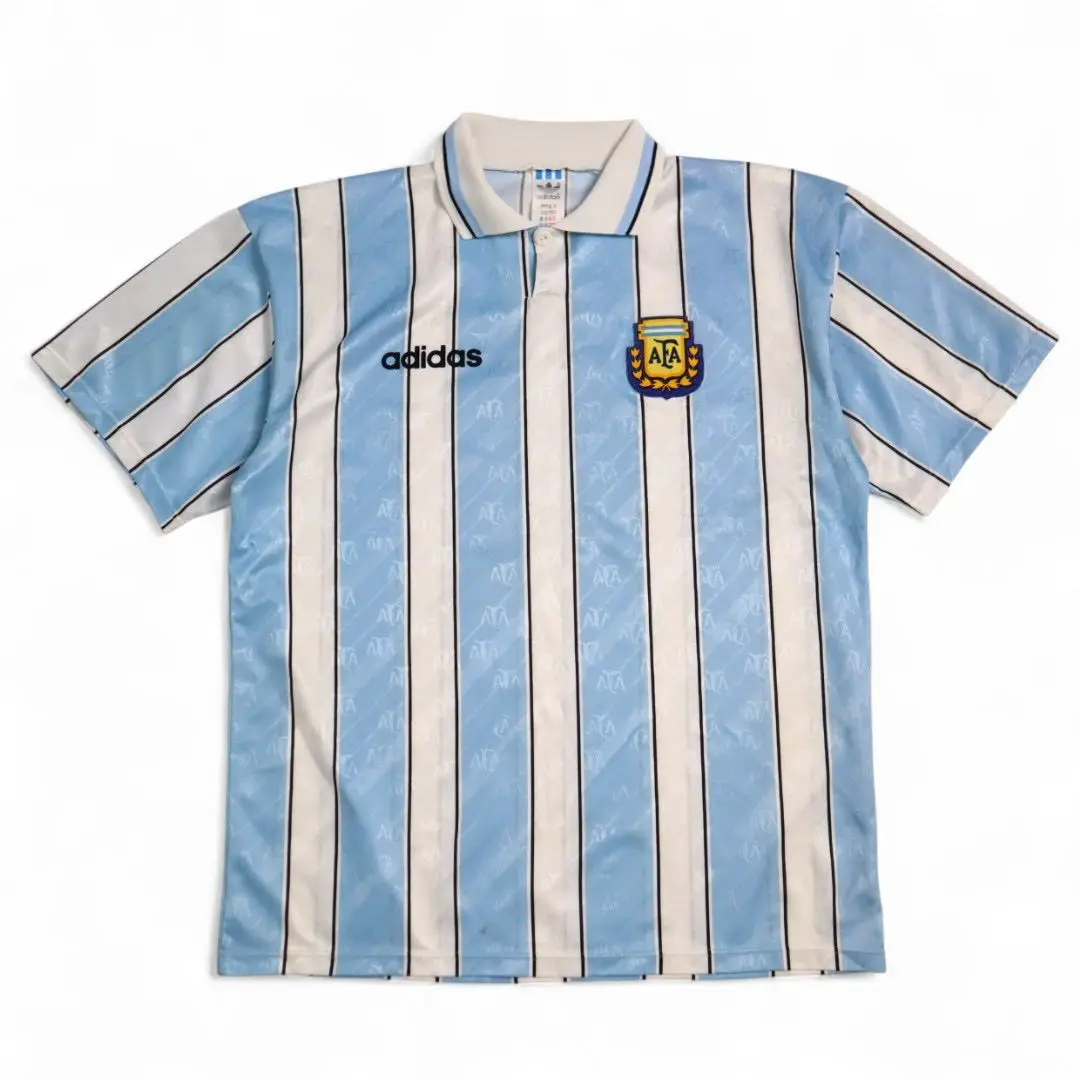 90s 1994 サッカー アルゼンチン代表 ユニフォーム UK製 激レア 本物 2025年最新】アルゼンチン ユニフォーム 1994の人気アイテム