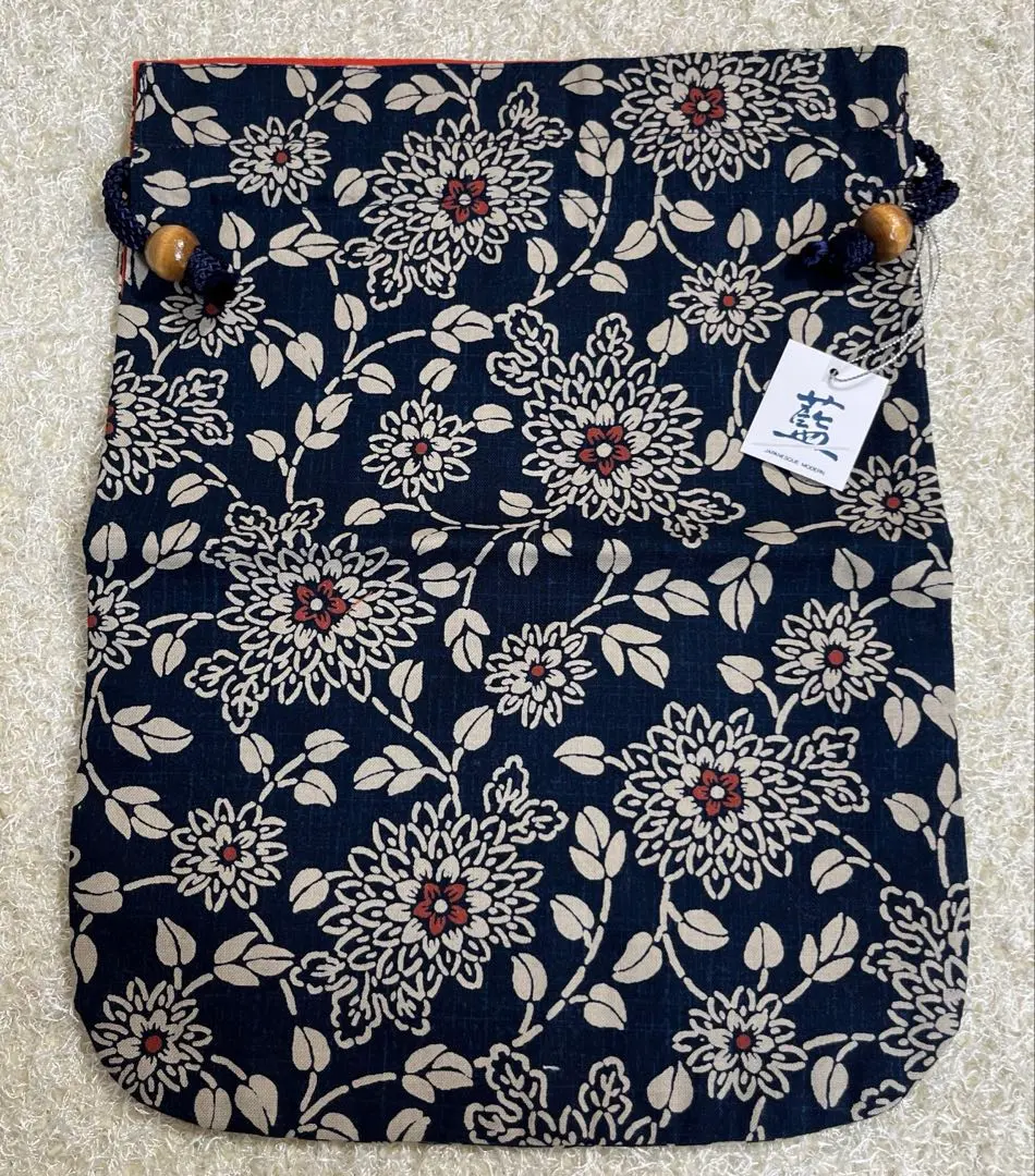 Thumbnail of 【Brand New with Tag】Indigo Dyeing Drawstring Bag