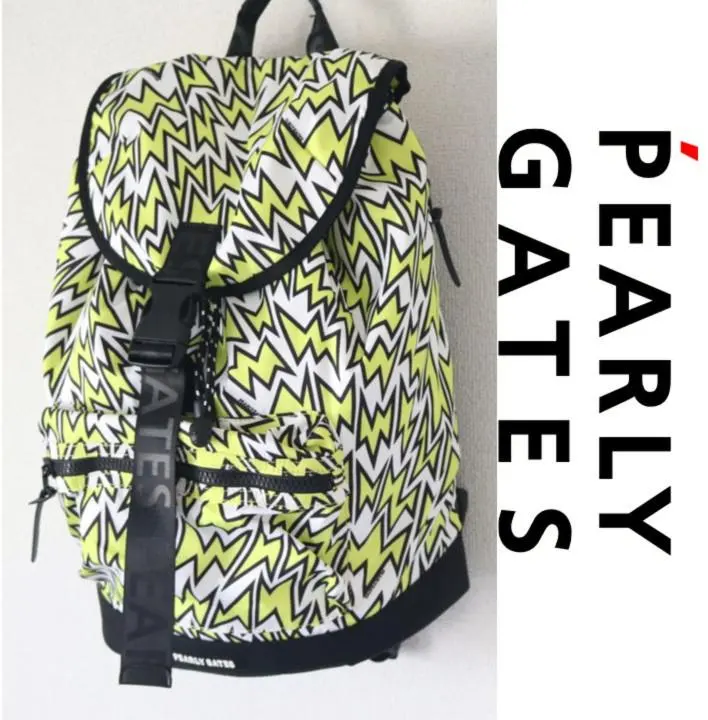 35,200円新品タグ付き【パーリーゲイツ】エレキ柄シリーズ リュックサック 35，200円新品タグ付き【PEARLY GATES パーリーゲイツ】エレキ柄