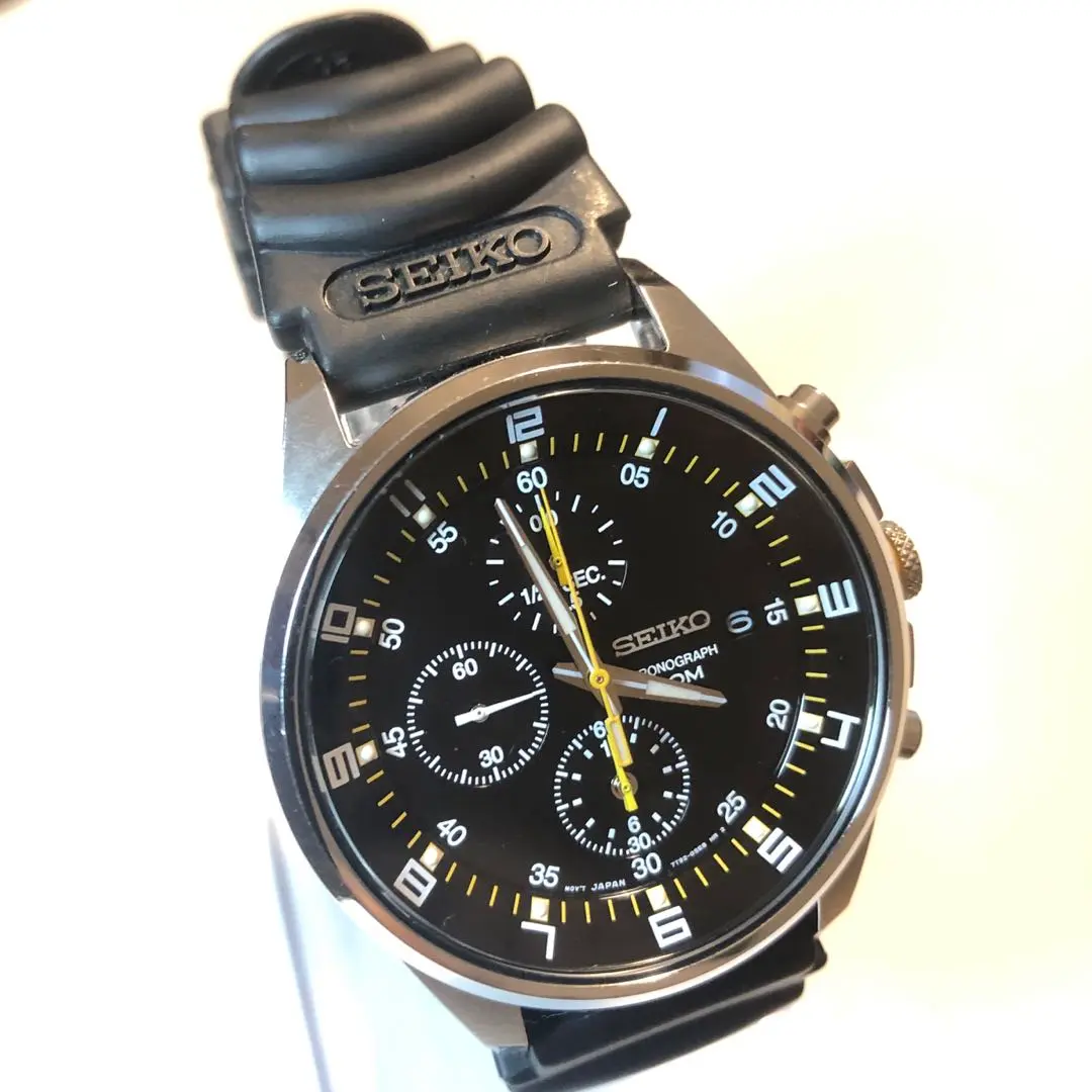 SEIKO 逆輸入 クロノグラフ 7T92-0MF0 黒 ブラック s-l400.jpg