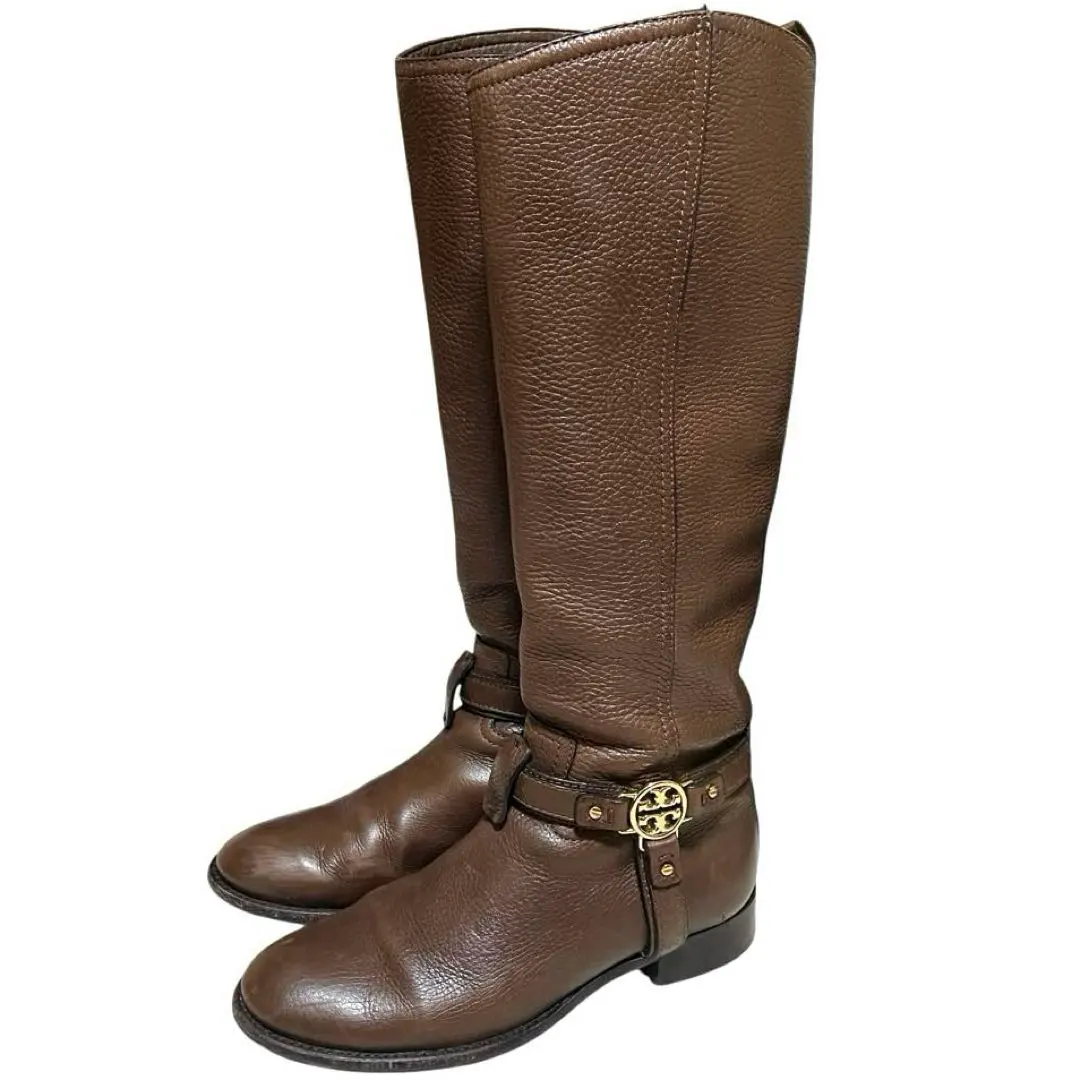 Tory Burch 托里·伯奇 長靴 真皮 金色配件 23cm 的縮圖