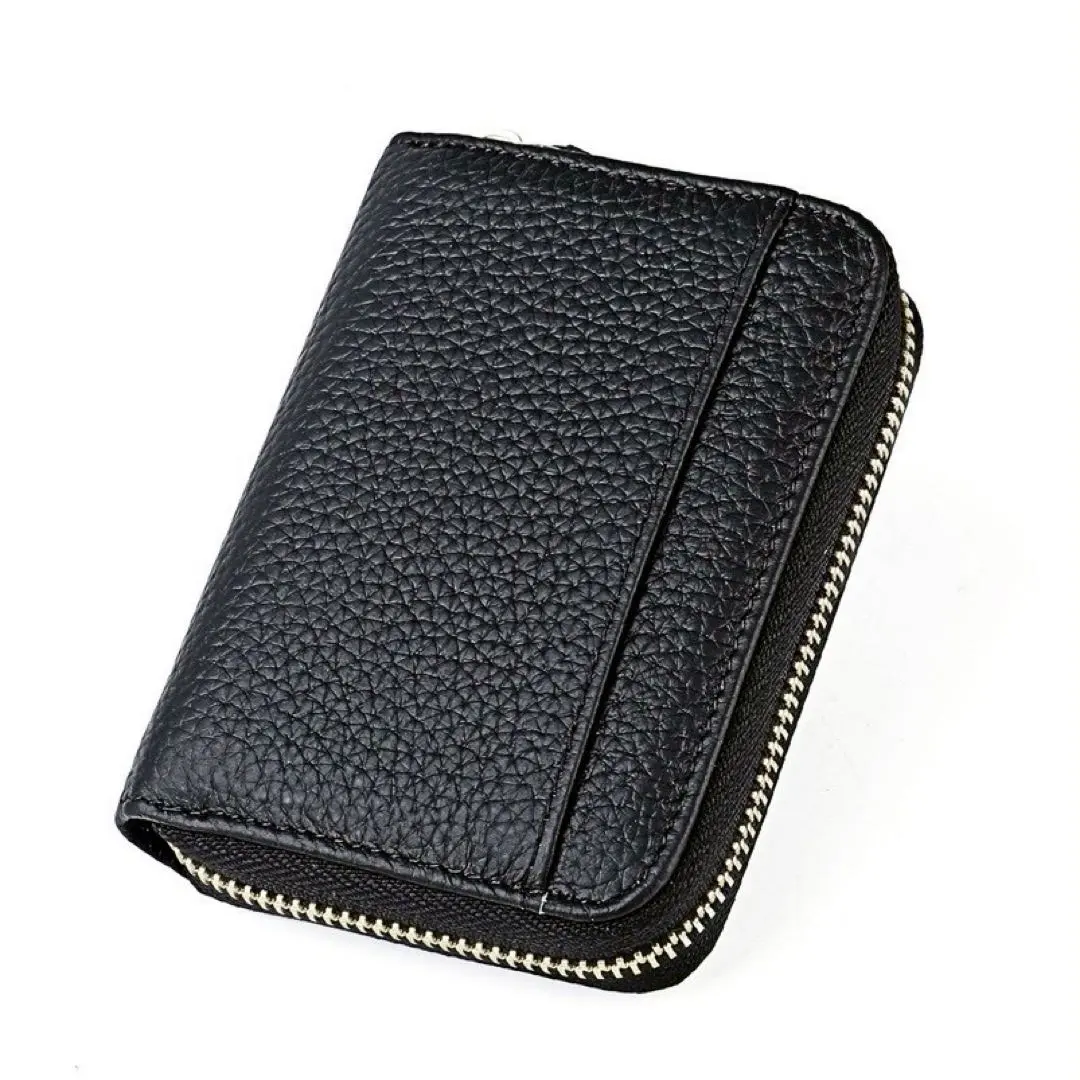 Thumbnail of Mini Wallet, RFID Blocking, Black, Leather, Accordion Style, Non-Folding