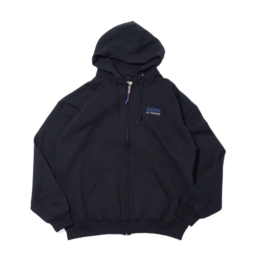SEDAN ALL PURPOSE ネイビー パーカー 新品 通販] SEDAN ALL-PURPOSE COLLEGE LOGO HOODIE 商品ページ – fazeone