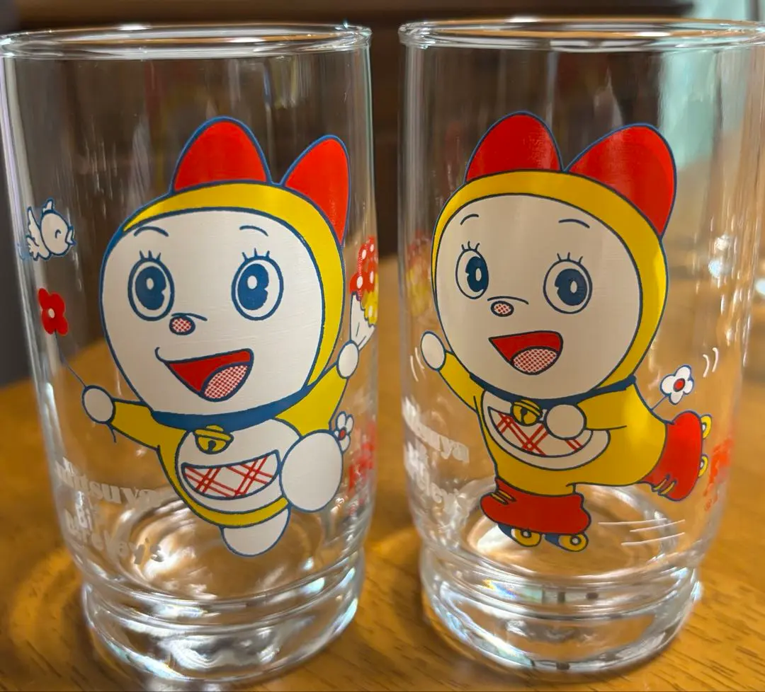 Thumbnail of Doraemon's little sister, Dorami-chan, Glass Cups, Set of 2