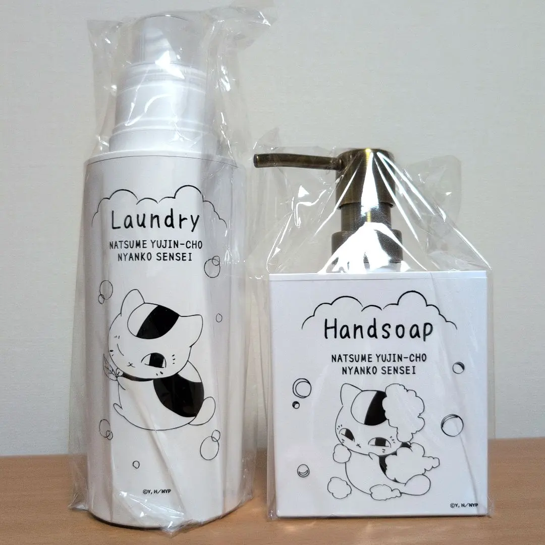 綠川幸 夏目友人帳 貓咪老師 洗手乳分配器 洗衣精瓶 的縮圖