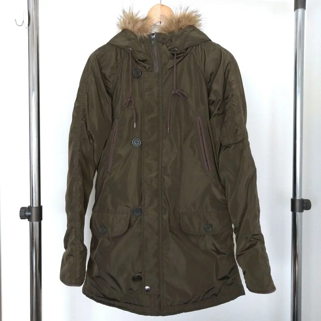 Thumbnail of Olive Green Hooded Mod Coat Jacket