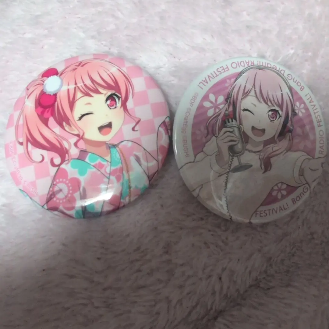 Thumbnail of BanG Dream! Band Badges - Aya Maruyama - Set of 2 - Yukata & Radio