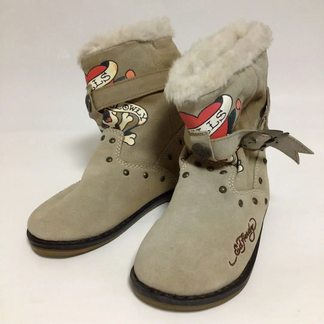 Ed Hardy スカルデザインブーツ Ed Hardy スカルデザインブーツ