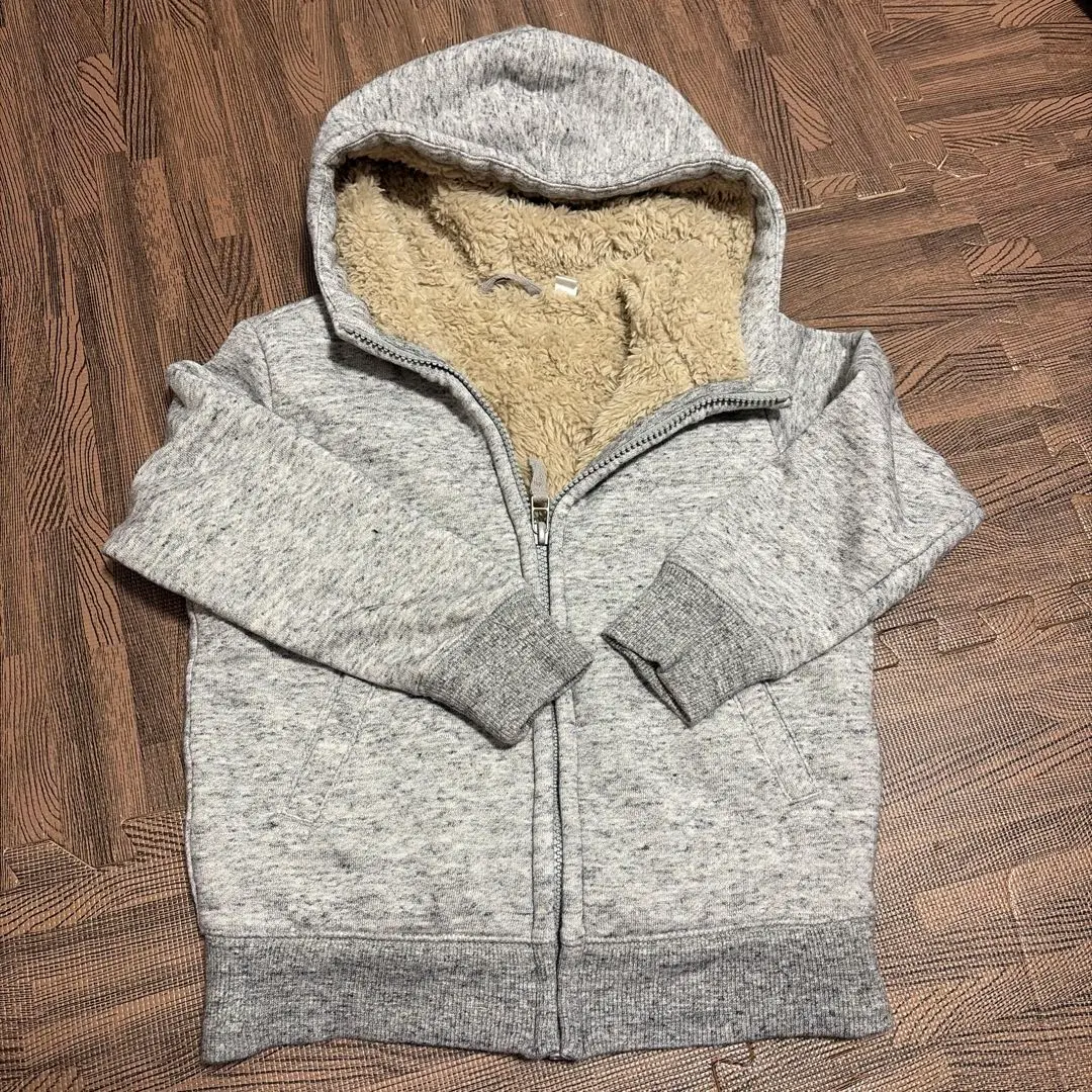 Thumbnail of UNIQLO Fleece Hoodie 110cm Gray