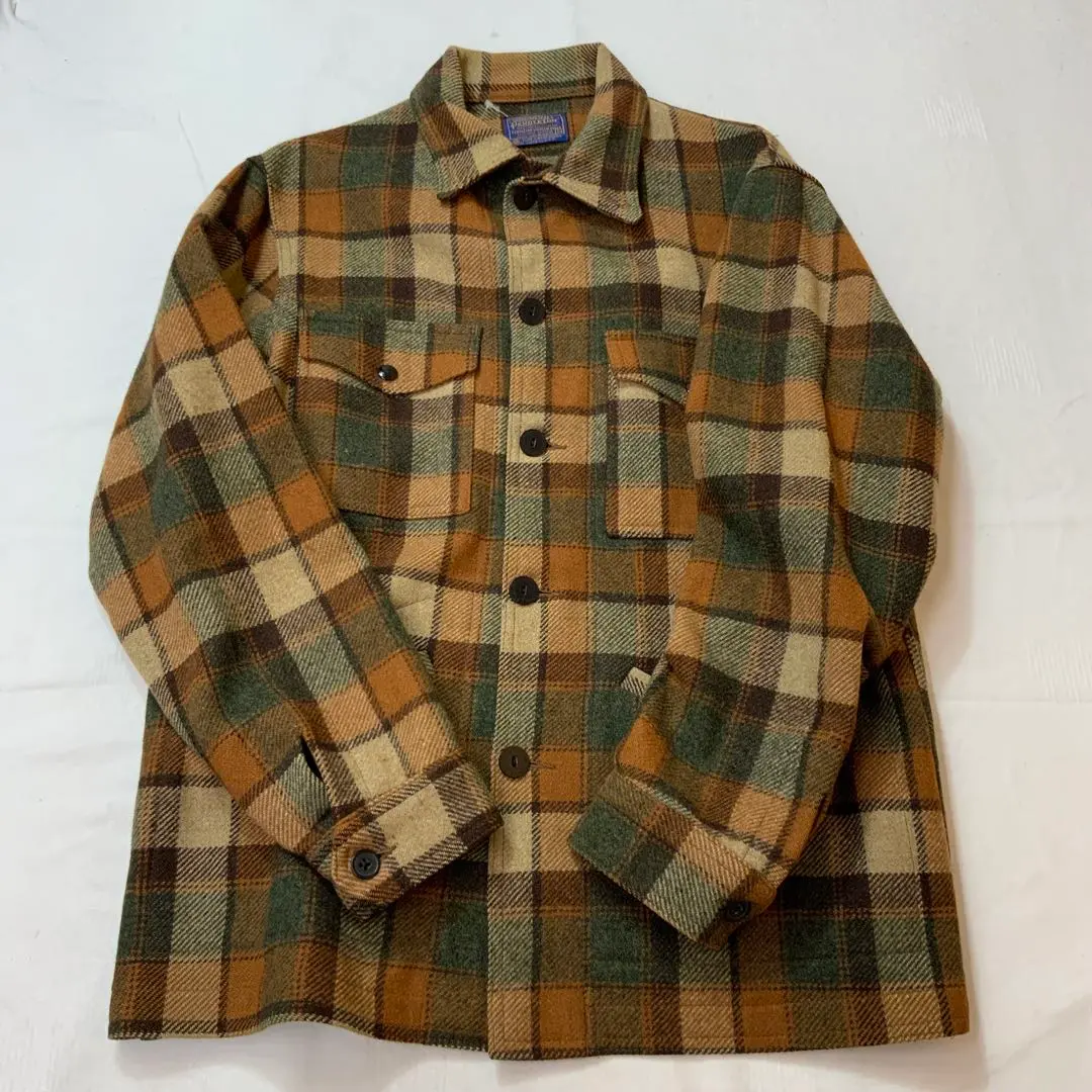 ペンドルトン　Pendleton ウールジャケット　カバーオール　襟ファー古着. PENDLETON ペンドルトン COLTON ZIP-FRONT WOOL COAT ウール