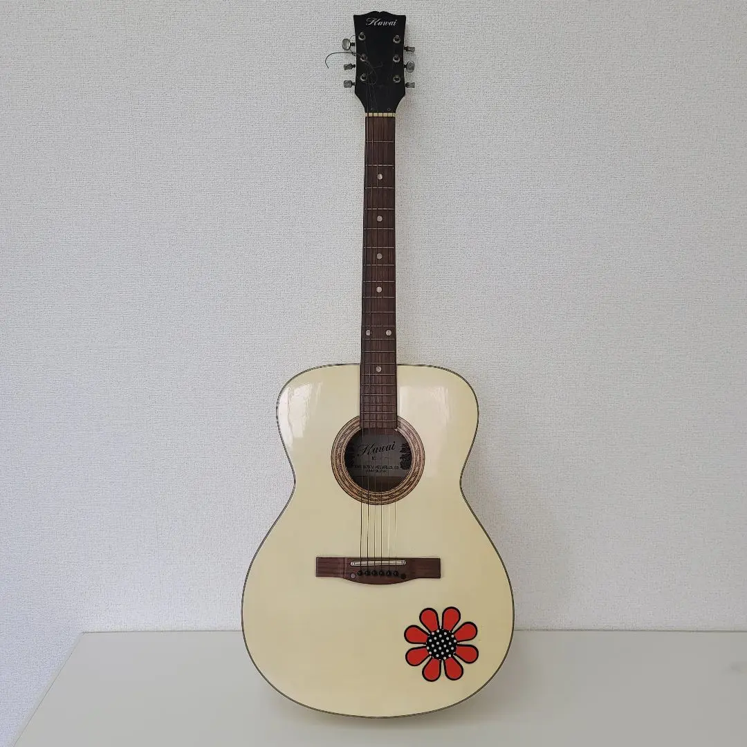 Kawai 河合楽器 アコースティックギター アイボリー 花デザイン 2025年最新】河合楽器製作所 アコースティックギターの人気