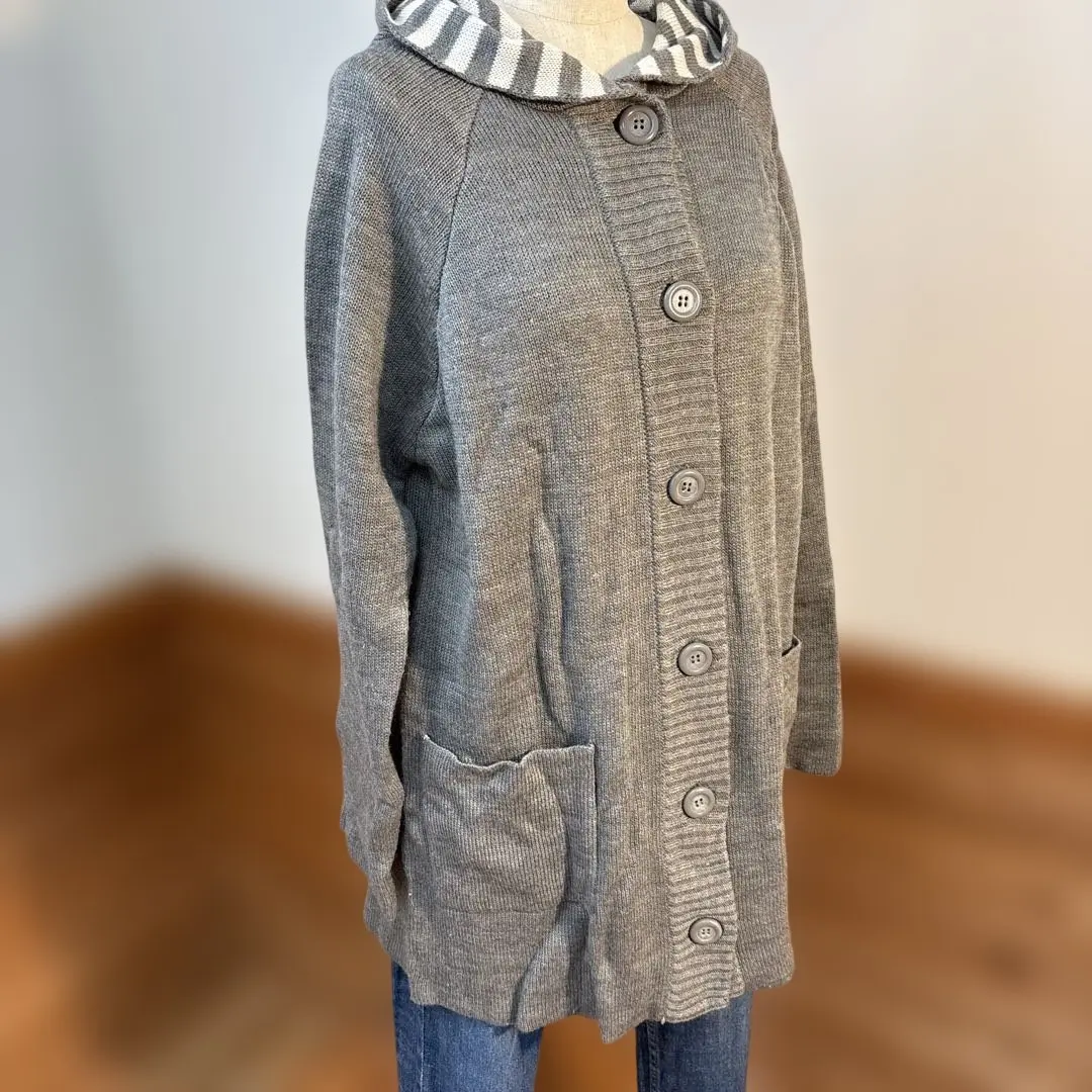 Thumbnail of 3can4on Knit Hooded Long Coat, Size M, Item S3883