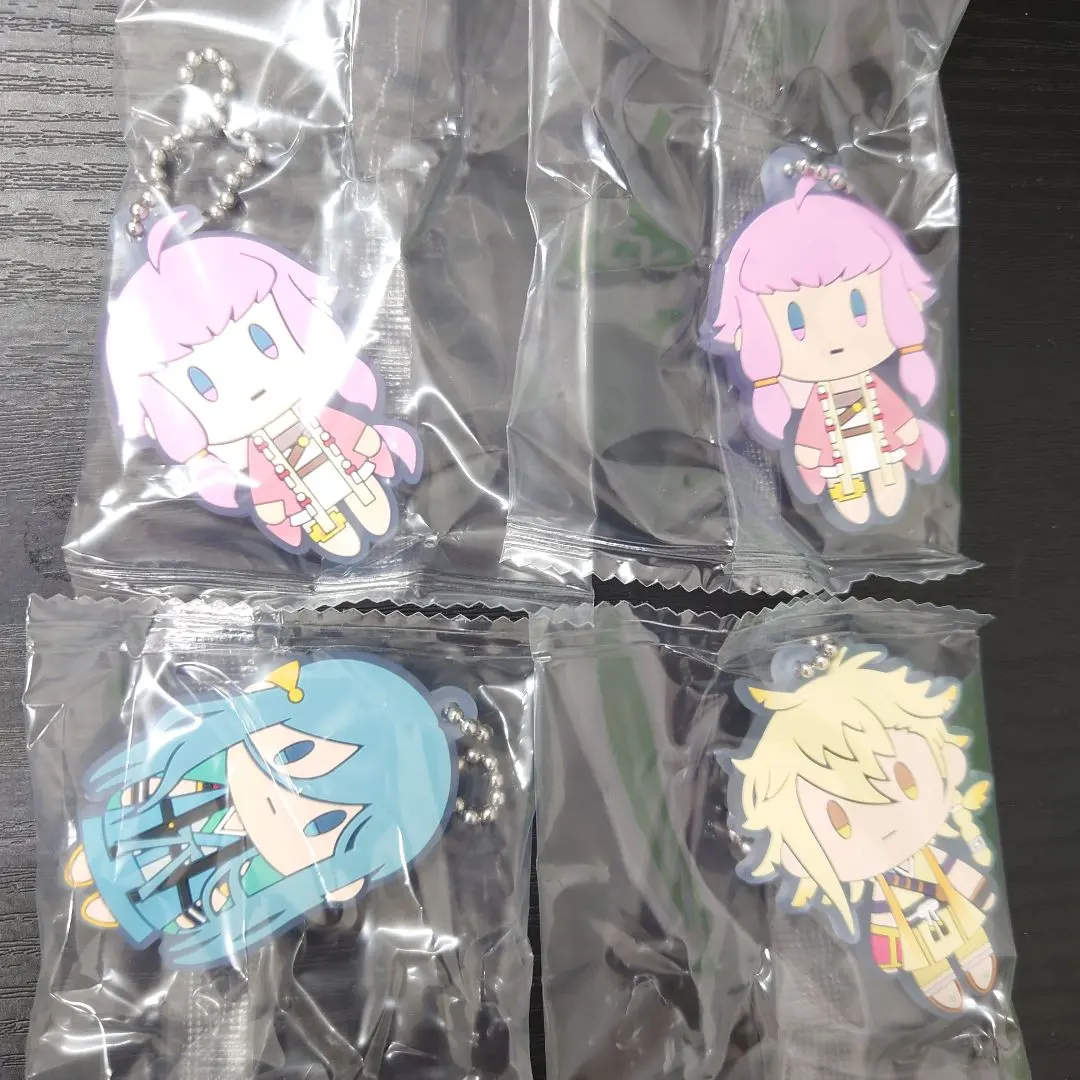 Thumbnail of Touken Ranbu ONLINE: O-Tomo Sanpo (Walk with Friends) - Chiyoganemaru, Kitayanagi Natsuki, Jigane Maru - Rubber Mascot 4-Piece Set