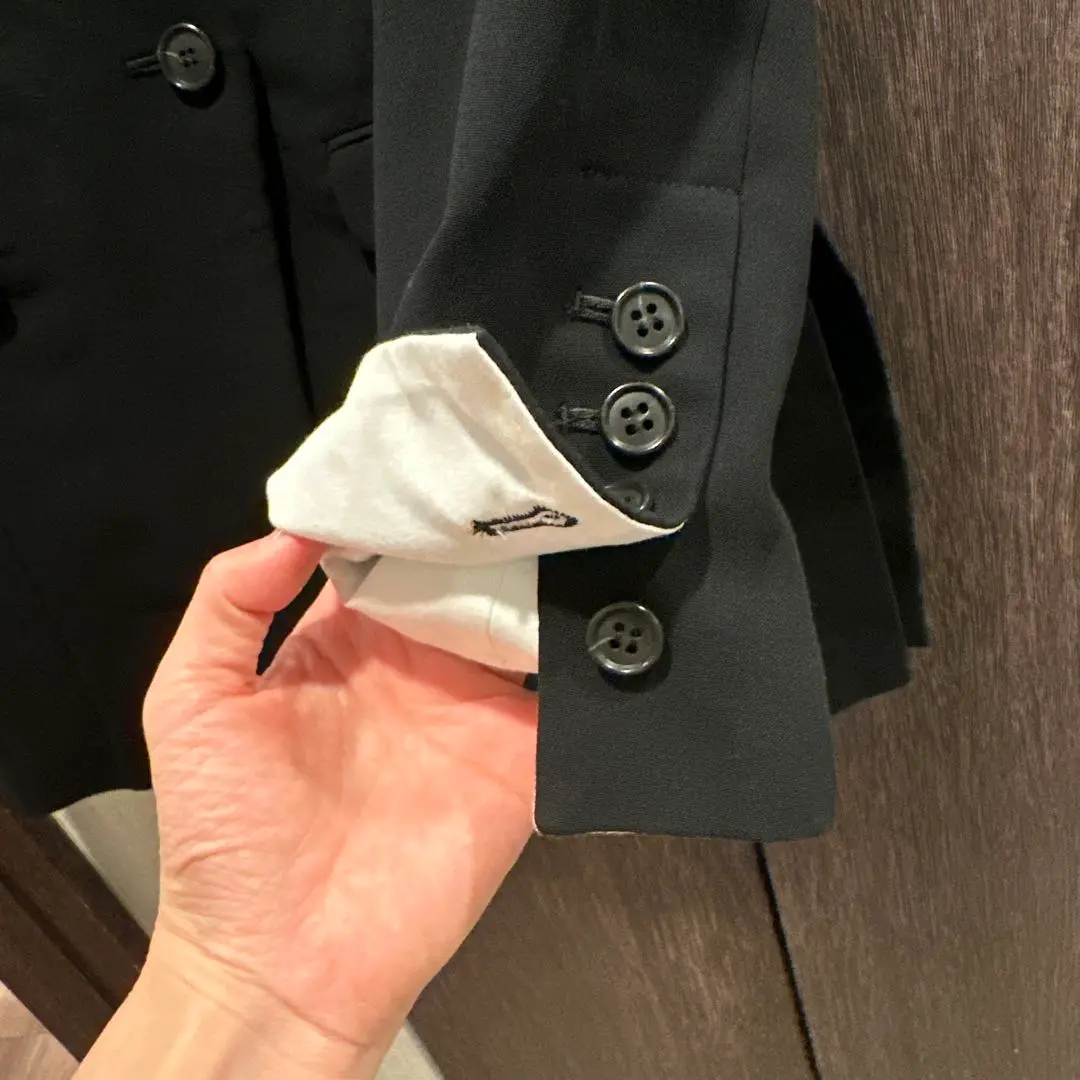ENFÖLD ノーカラーブラックジャケット ENFOLD - 【美品】 ENFOLD / エンフォルド | VASE JACKET ノー