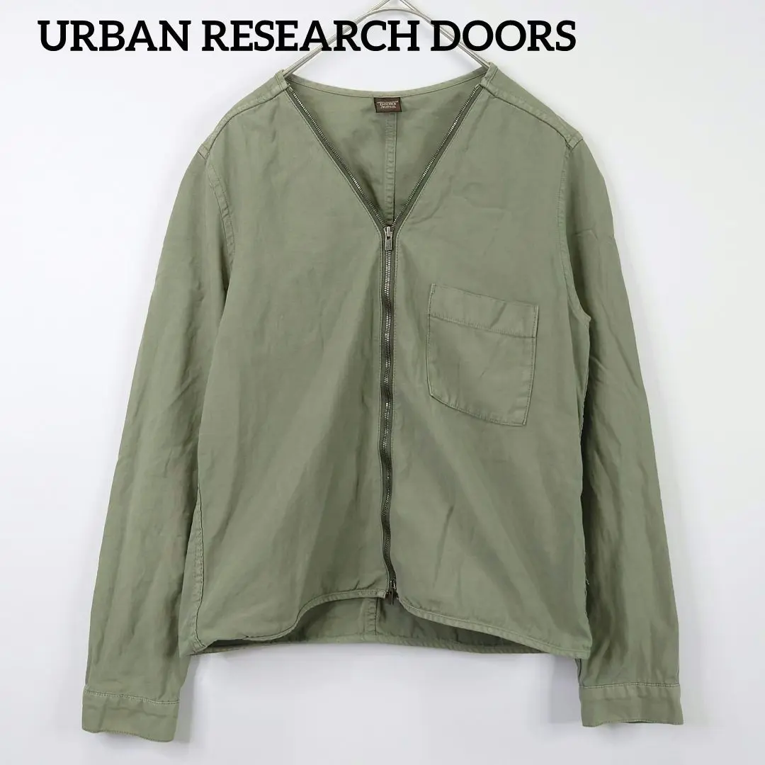 アーバンリサーチドアーズ　ニットZIPブルゾン　　ベージュ URBAN RESEARCH DOORS（アーバンリサーチドアーズ）の「ニット