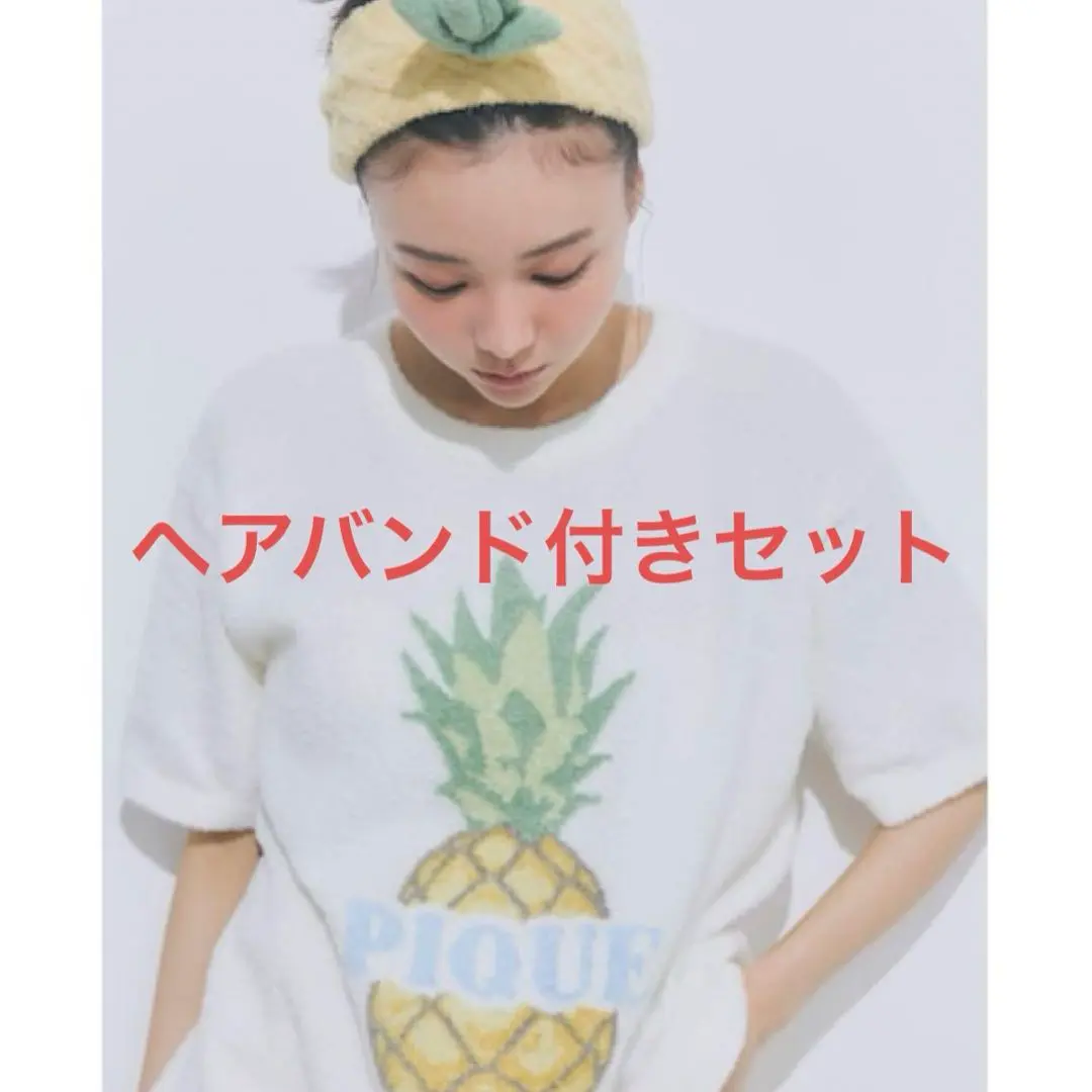 ジェラートピケ メロン 上下セット ヘアバンド付き ジェラートピケ フルーツ メロン ヘアバンド - メルカリ