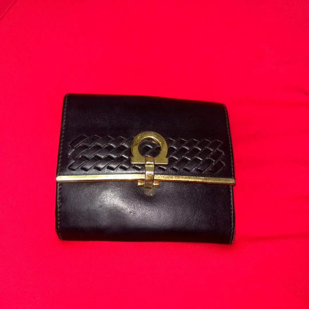 Salvatore Ferragamo 雙摺錢包 黑色 的縮圖