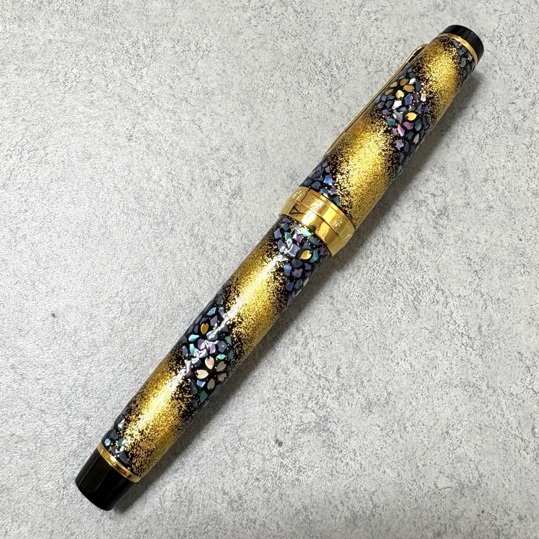 美品】セーラー 万年筆 内閣総理大臣 特別慰労品 桜流れ 螺鈿