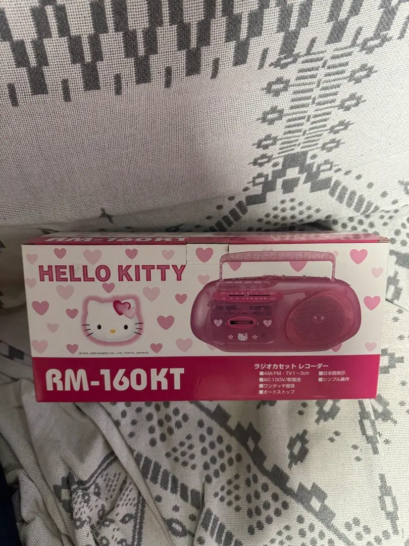 <未使用・動作品>希少レトロ　ハローキティ　ラジオカセット　RM-160KT ハローキティ - ハローキティ ラジカセの通販 by すぱ's shop