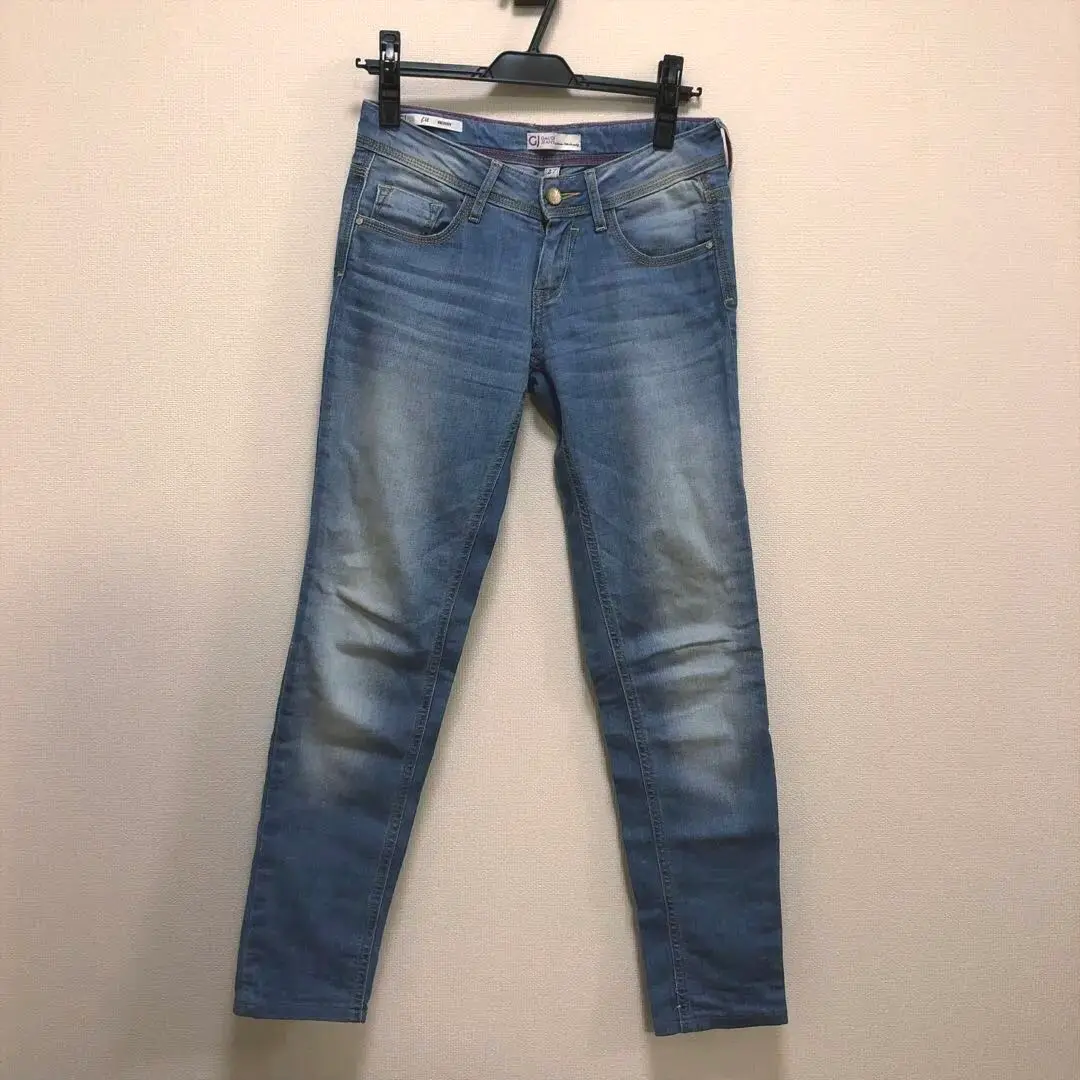 タグ付き新品☆GAUDI JEANS 27ボールチェーンストレートイタリア製