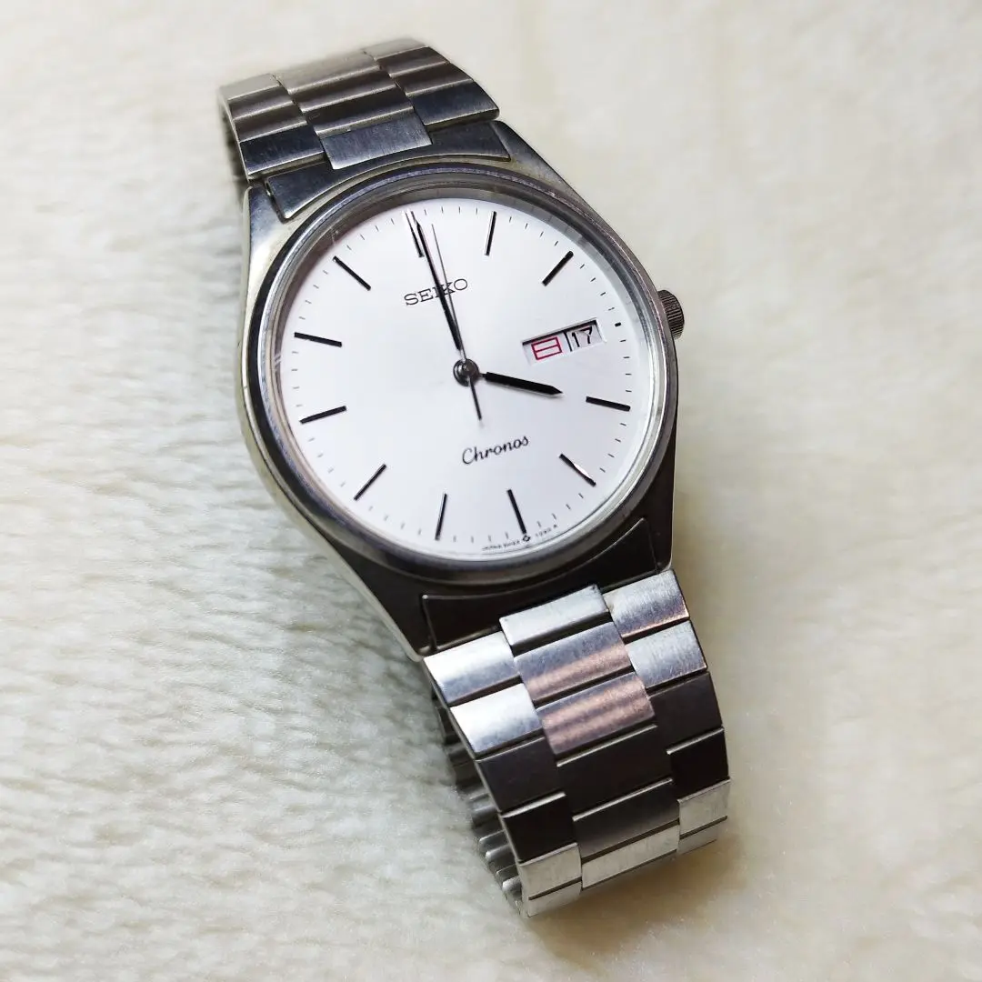 時計部美品！SEIKO CHRONUS 5H23-7D40　電池交換済み！ 腕時計メンズ電池交換済みセイコーSEIKOクロノス5H23-7D40