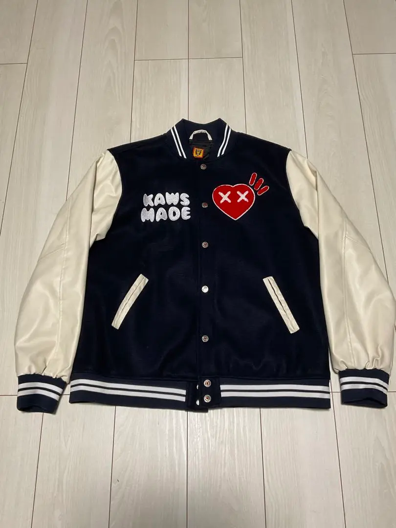 【じゅん】HUMAN MADE×KAWS スタジャン #1 HUMAN MADE - KAWS x HUMAN MADE VARSITY JACKET #1 Mサイズの