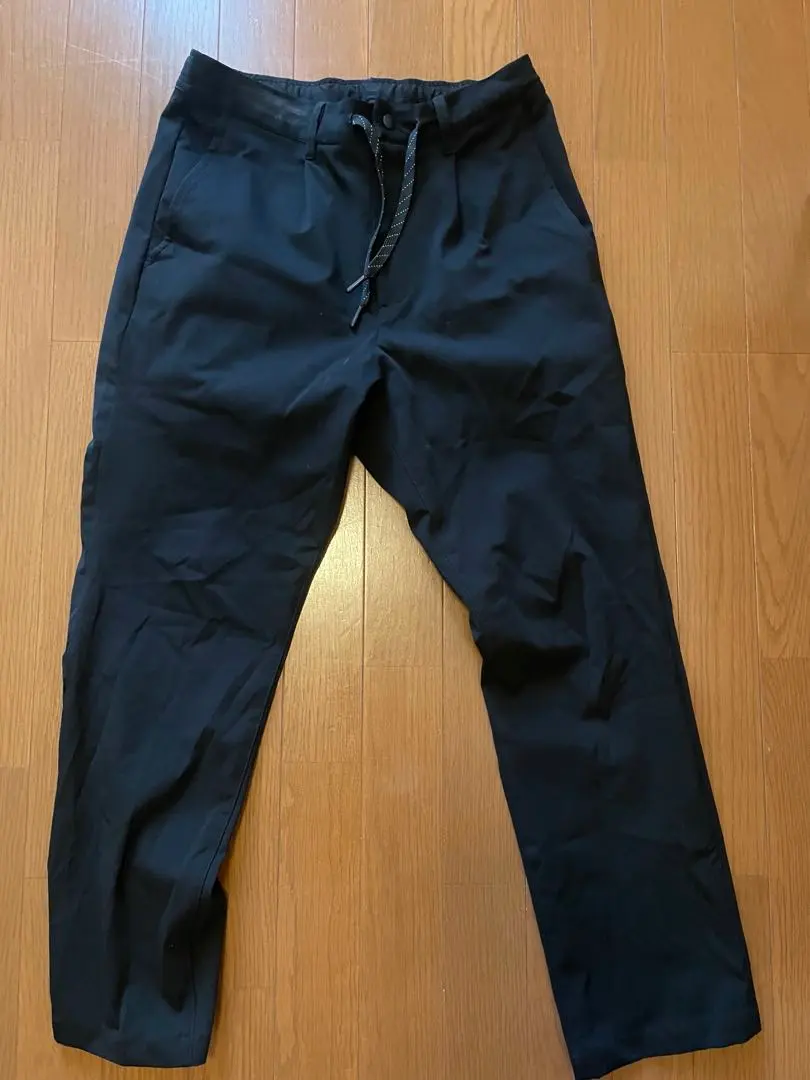 Thumbnail of Coen Black Slacks with Waist Drawcord