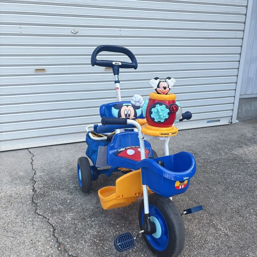 CARGO 三輪車 青　カーゴ　ブルー　アイデス 楽天市場】アイデス ポップンカーゴ三輪車 ミッキー ブルー