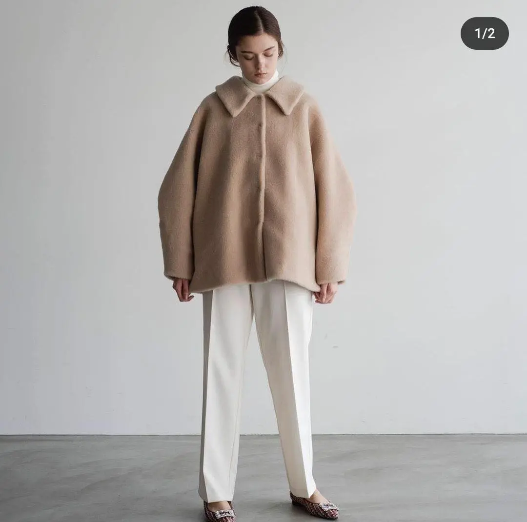 ohga ムートンコート Sサイズ　新品未使用 OHGA エコムートンコート Sの通販 by かお's shop｜ラクマ