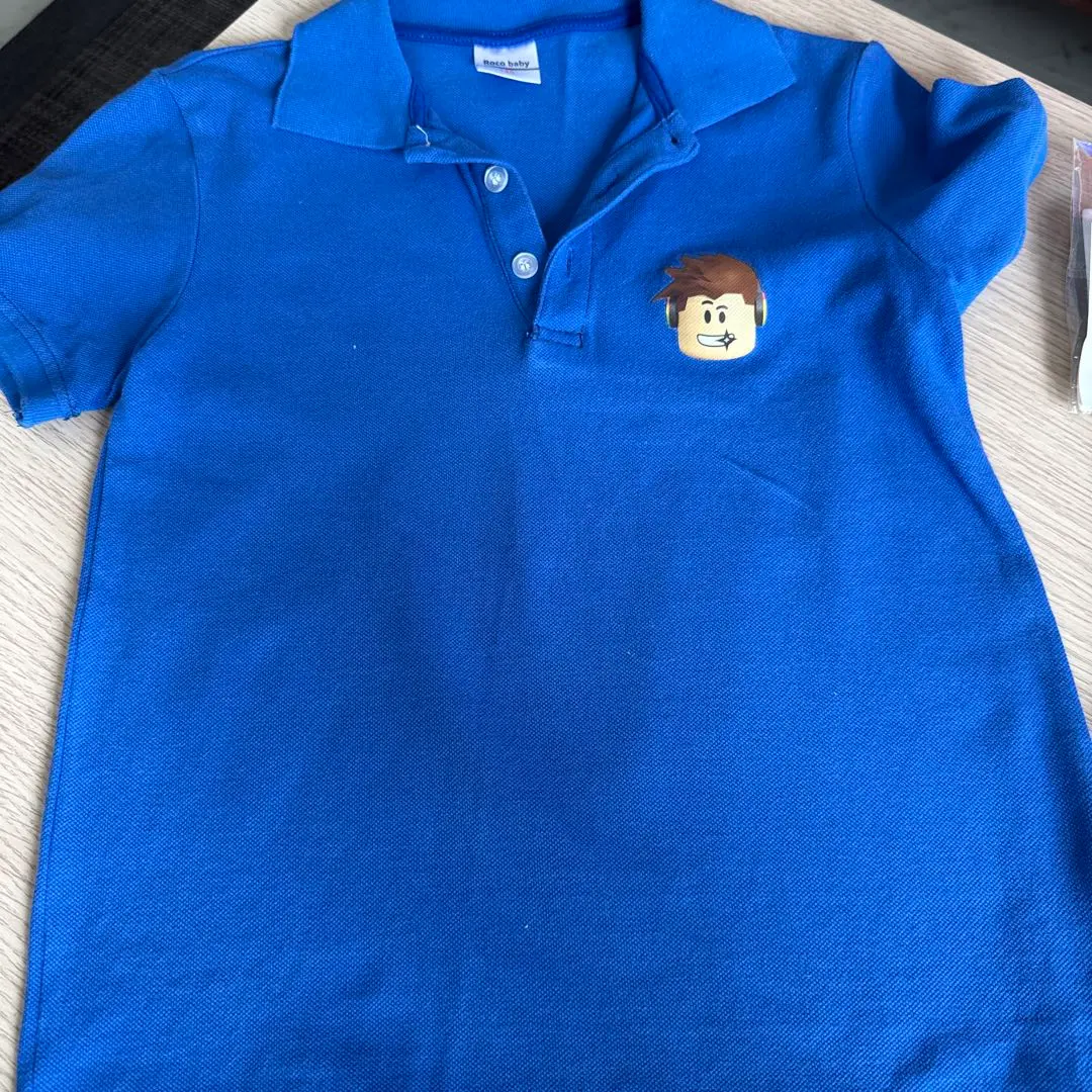 Thumbnail of Roblox - Roco baby Blue Polo Shirt 140