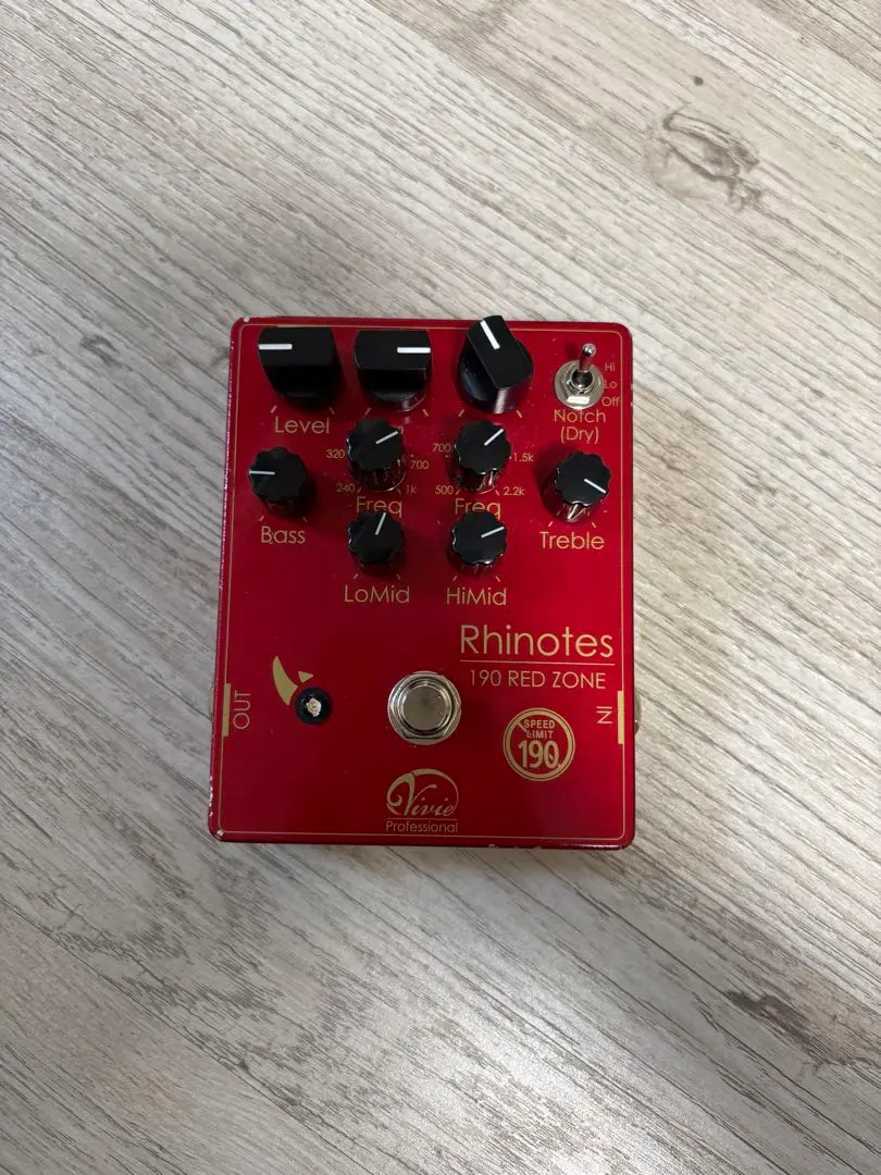 rhinotes 190 RED ZONE ベースエフェクター Vivie Rhinotes 190 REDZONE - IKUO氏シグネイチャー