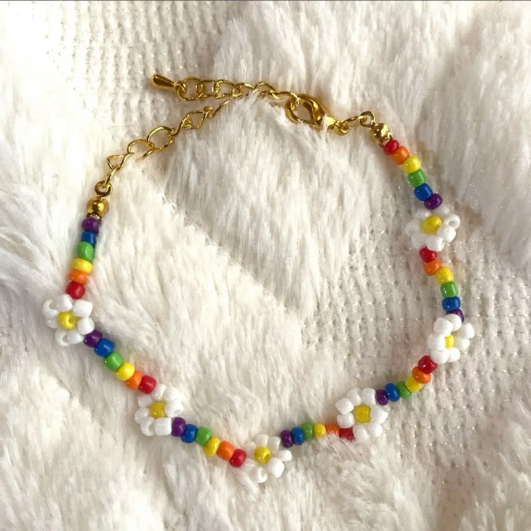Thumbnail of Beaded bracelet ♡ Rainbow ♡