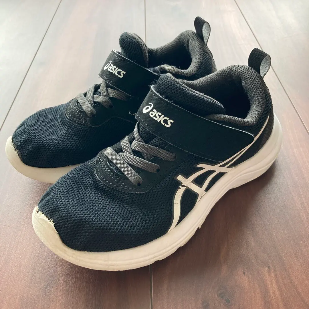 Thumbnail of ASICS black sneakers velcro