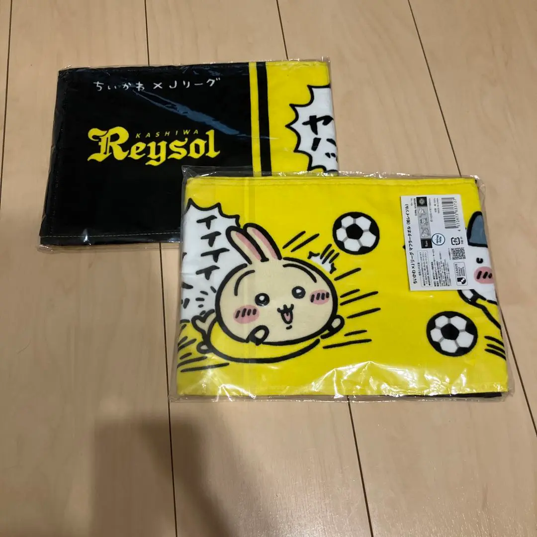 ちいかわ×Jリーグ　マフラータオル　コラボピンバッジ　セット　柏レイソル　① 9/14磐田戦】「ちいかわ×Jリーグ」コラボグッズ発売のお知らせ
