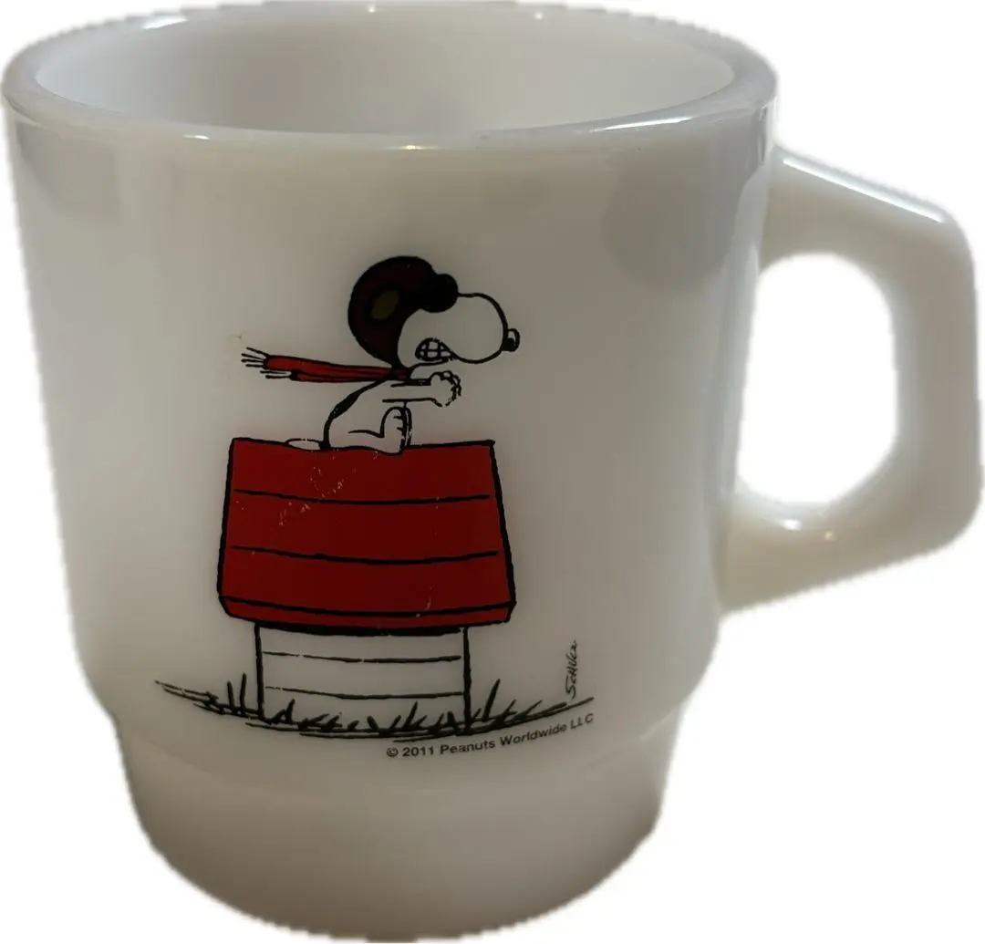 Thumbnail of Fire King Snoopy Flying Ace and two others set