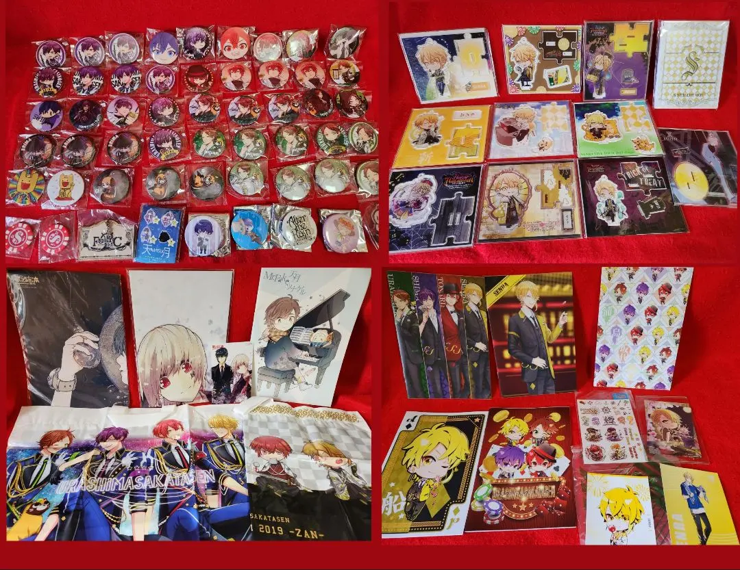 Thumbnail of Urashimasakatasen and other merchandise compilation: Can badges, acrylic stands