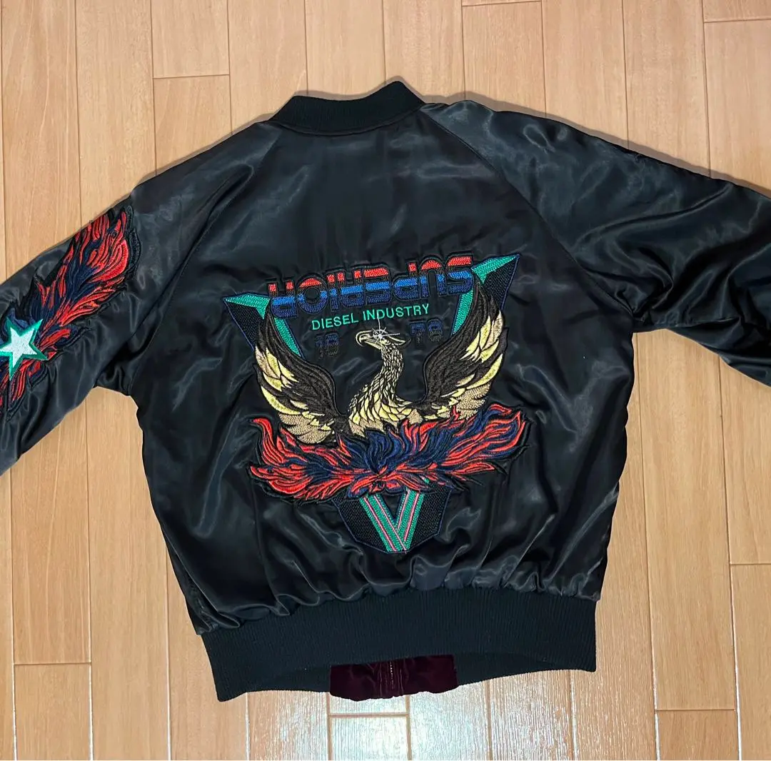 y2k 00s diesel ディーゼル スカジャン リバーシブル 刺繍 y2k 00s diesel ディーゼル スカジャン リバーシブル 刺繍