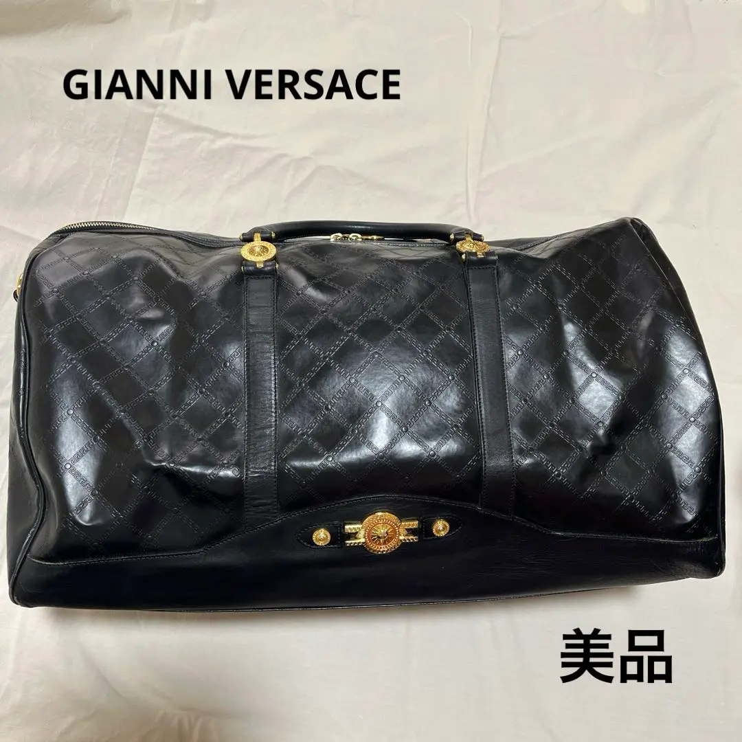 ヴェルサーチ　サンバースト　レザー　2way ボストンバッグ　大容量 Gianni Versace - ジャンニヴェルサーチ バッグ サンバースト