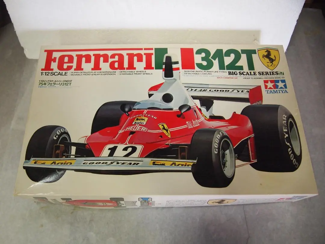 Ferrari 312T 1/12スケール Tamiya 内袋未開封　未組み立て Tamiya 1/12 Ferrari 312T Big Scale Series F1 Vintage Plastic