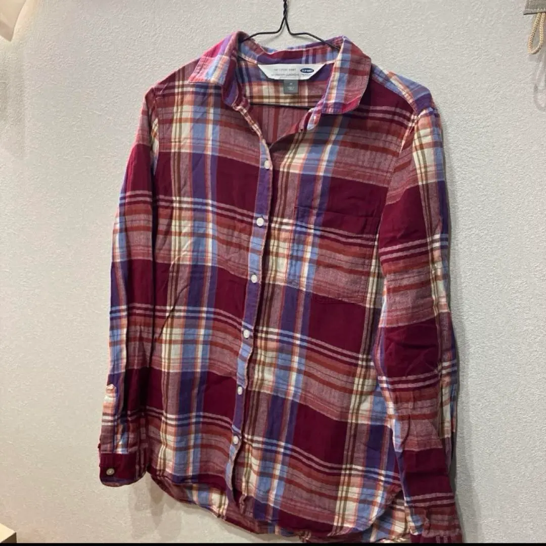 Thumbnail of Old Navy [M] Women's Checkered Shirt Long Sleeve