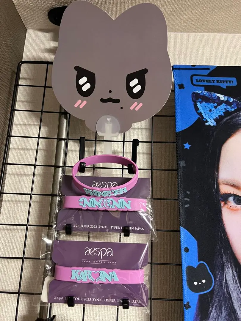 aespa ペンライトセット ニンニン aespa ペンライト ニンニン カスタムエンブレム 会場限定ラバー