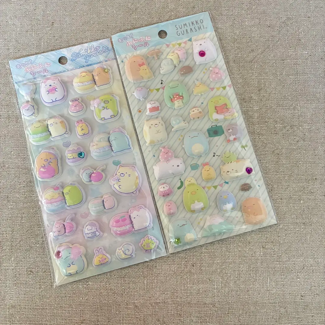 Thumbnail of Sumikko Gurashi More! Funifuni Stickers with Rhinestones - Set of 2