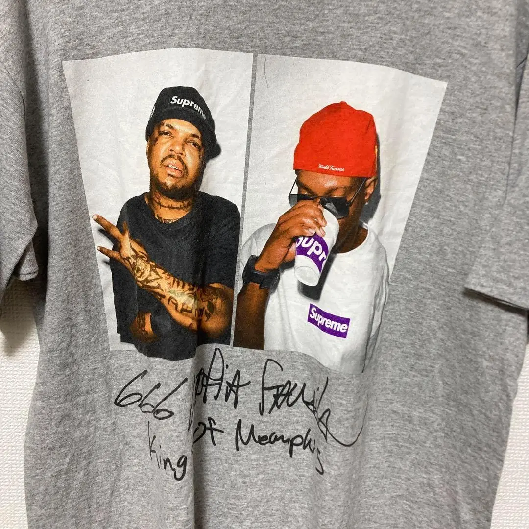 【新品未使用、タグ付】Supreme - Three Six Mafia Tee Supreme Three 6 Mafia Photo Tee White M F/W 12 | eBay