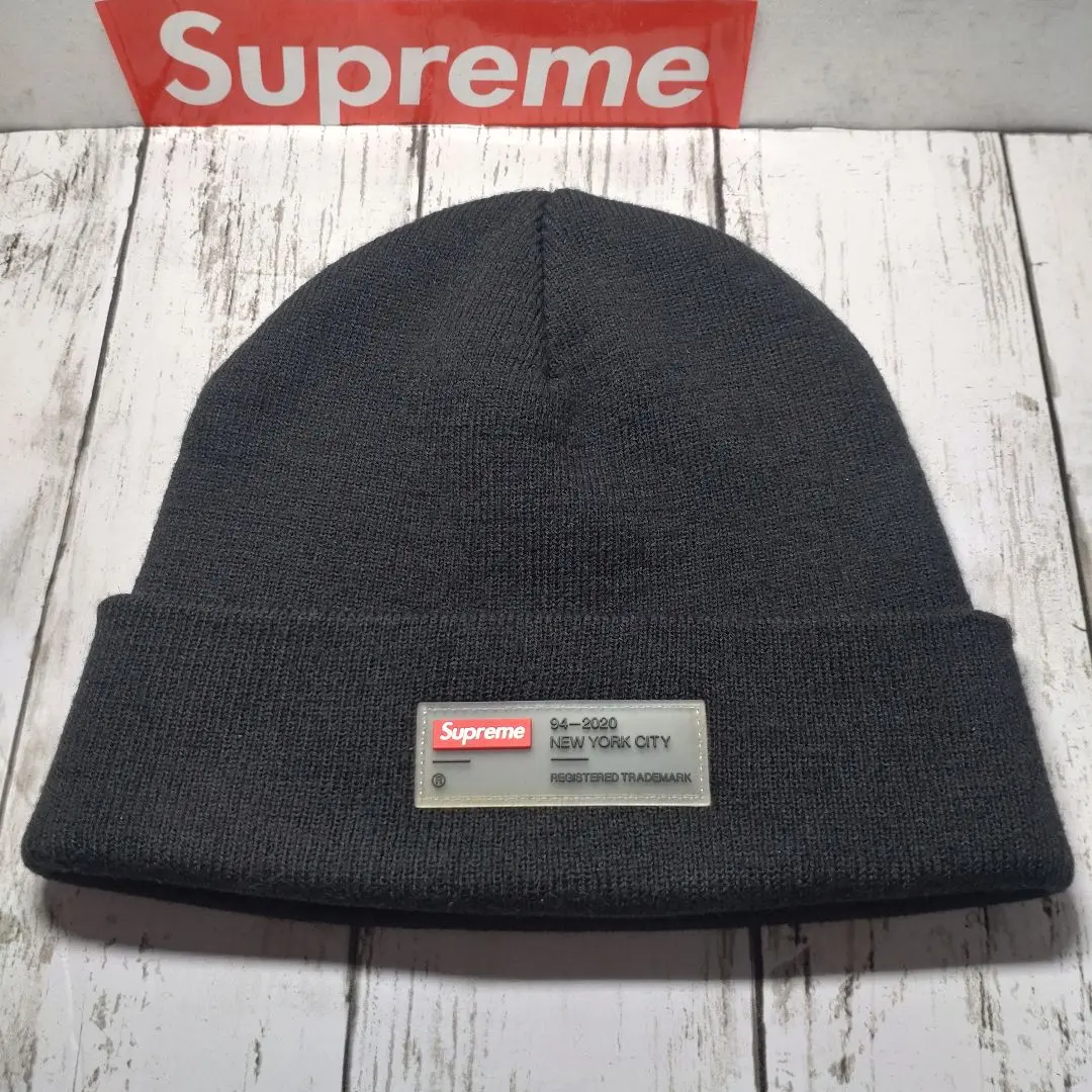 Supreme Clear Label Beanie Black - FW20 - US